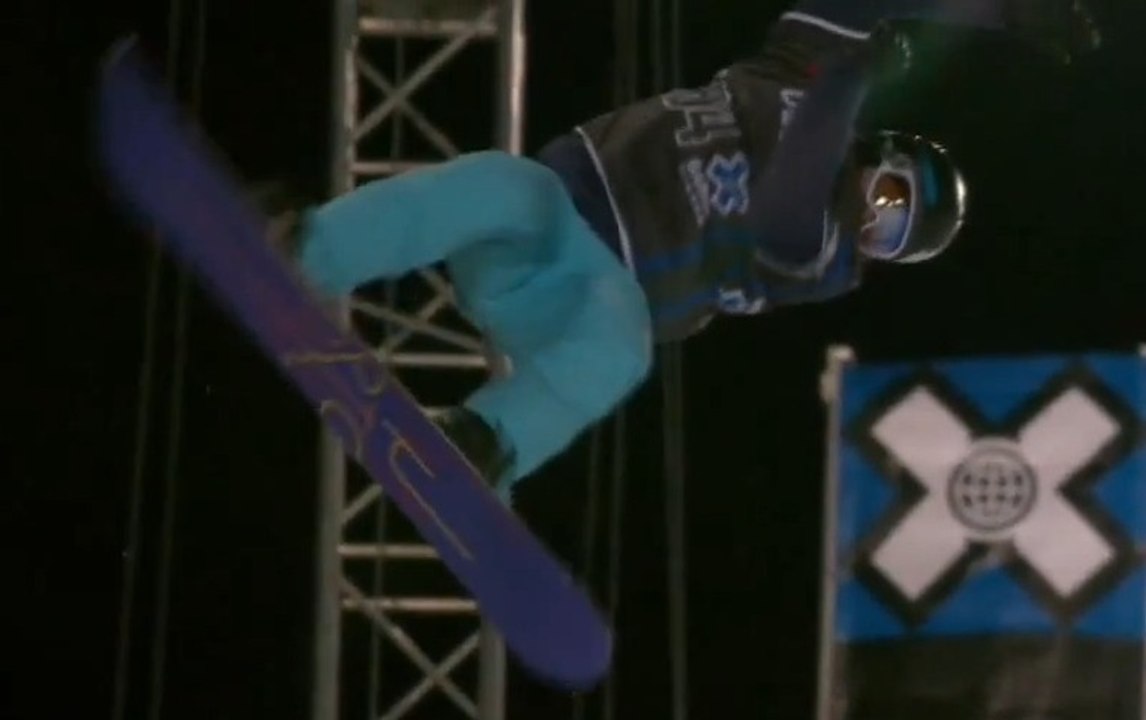 SnowBoard - Winter X Games Tignes 2012 - Kelly Clark SuperPipe Gold