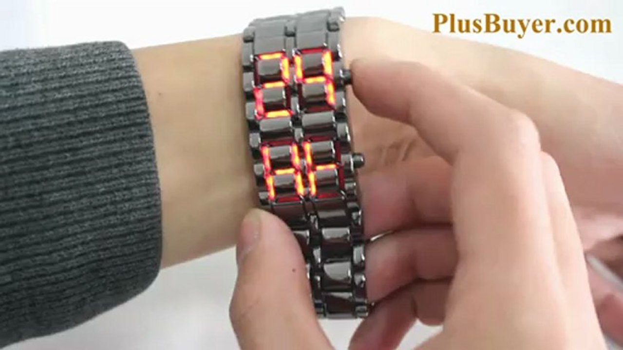 Iron Samurai - Japanese-inspired LED Watch - Red
