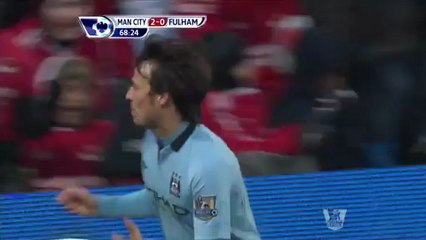 David Silva vs Fulham (H) 2012-2013 EPL HD