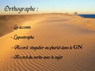 Orthographe- les accents