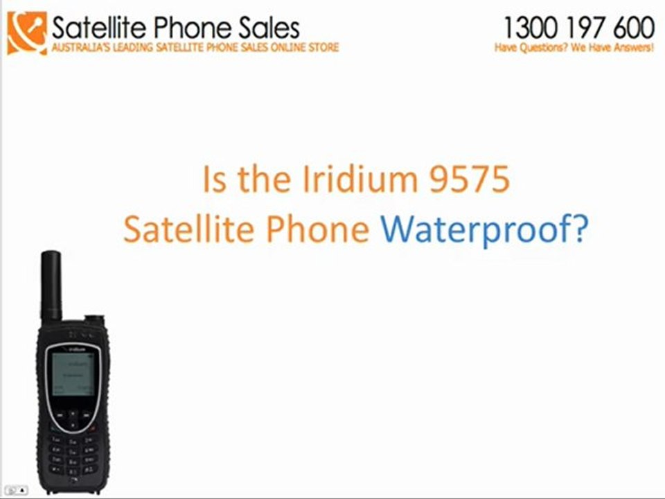 Find Out If The Iridium 9575 Can Float