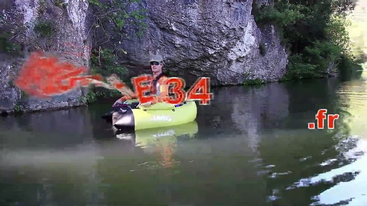 Pêche en Float Tube au barrage Bertrand sur l'Hérault Europêche34