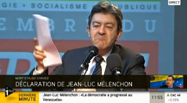 Chavez : La honte et la colère de Mélenchon