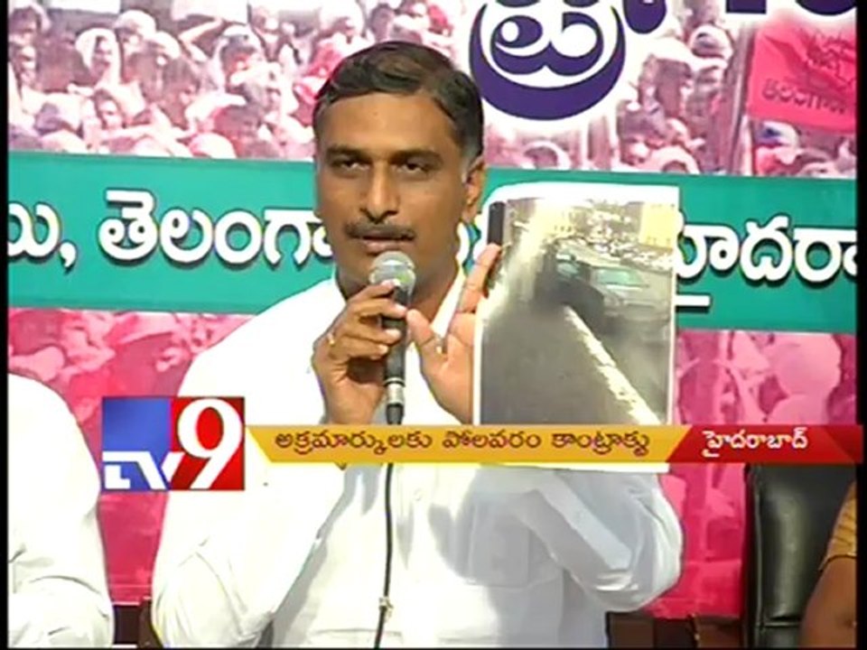 Harish Rao challenges CM Kiran on Polavaram project
