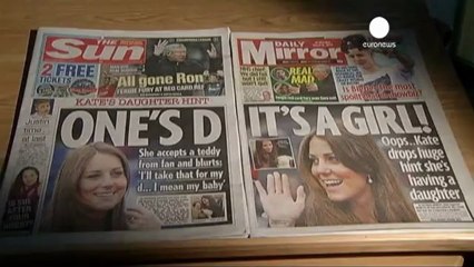 Britain's Duchess of Cambridge hints over having a daughter