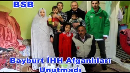 Bayburt İHH Afganlıları Unutmadı