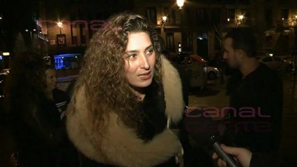 Estrella Morente, rodeada de amigos en el Teatro Real