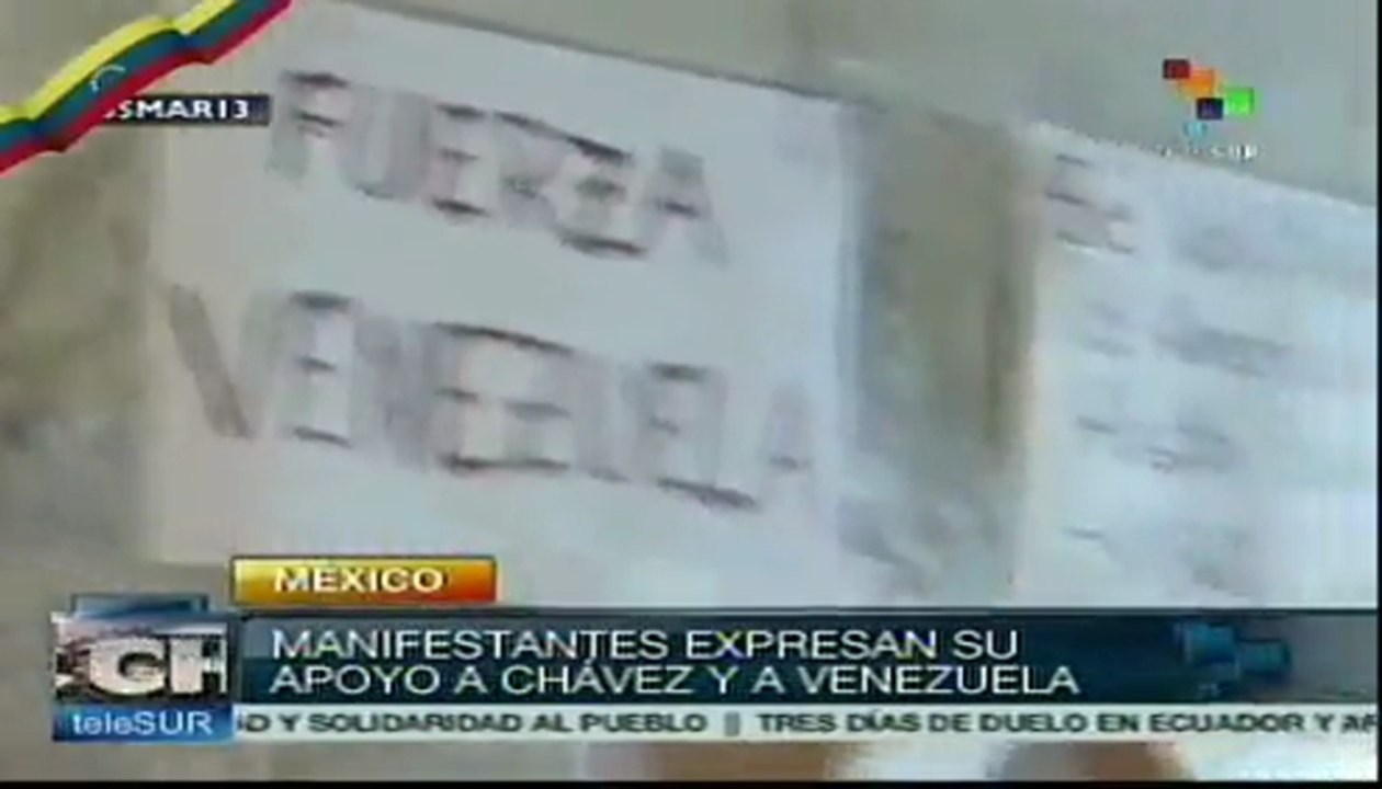 Solidaridad en México con pueblo venezolano