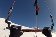 Extreme snowkiting -  flying session - Christophe Grange - 2013