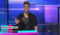 Justin Bieber acceptance speech AMAs 201227