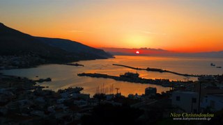 Time Lapse 4 - Kalymnos Harbour Bay at Sunrise - 02/03/2013
