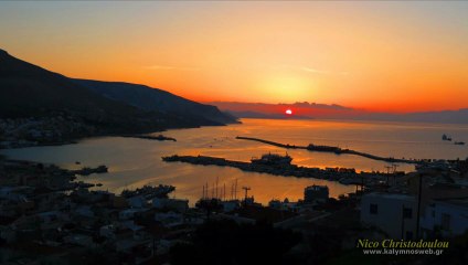 Time Lapse 4 - Kalymnos Harbour Bay at Sunrise - 02/03/2013