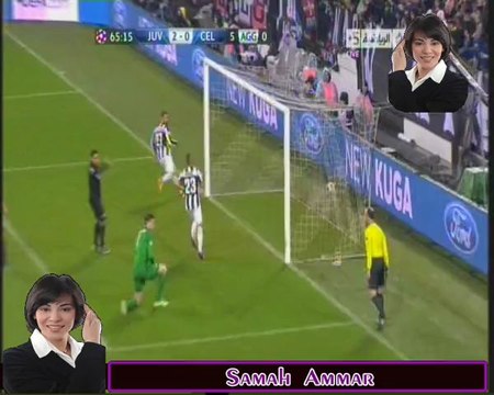 هدف التانى يوفنتوس 2 - 0 سيليك &فيدال تعليق حفيظ الدراجى