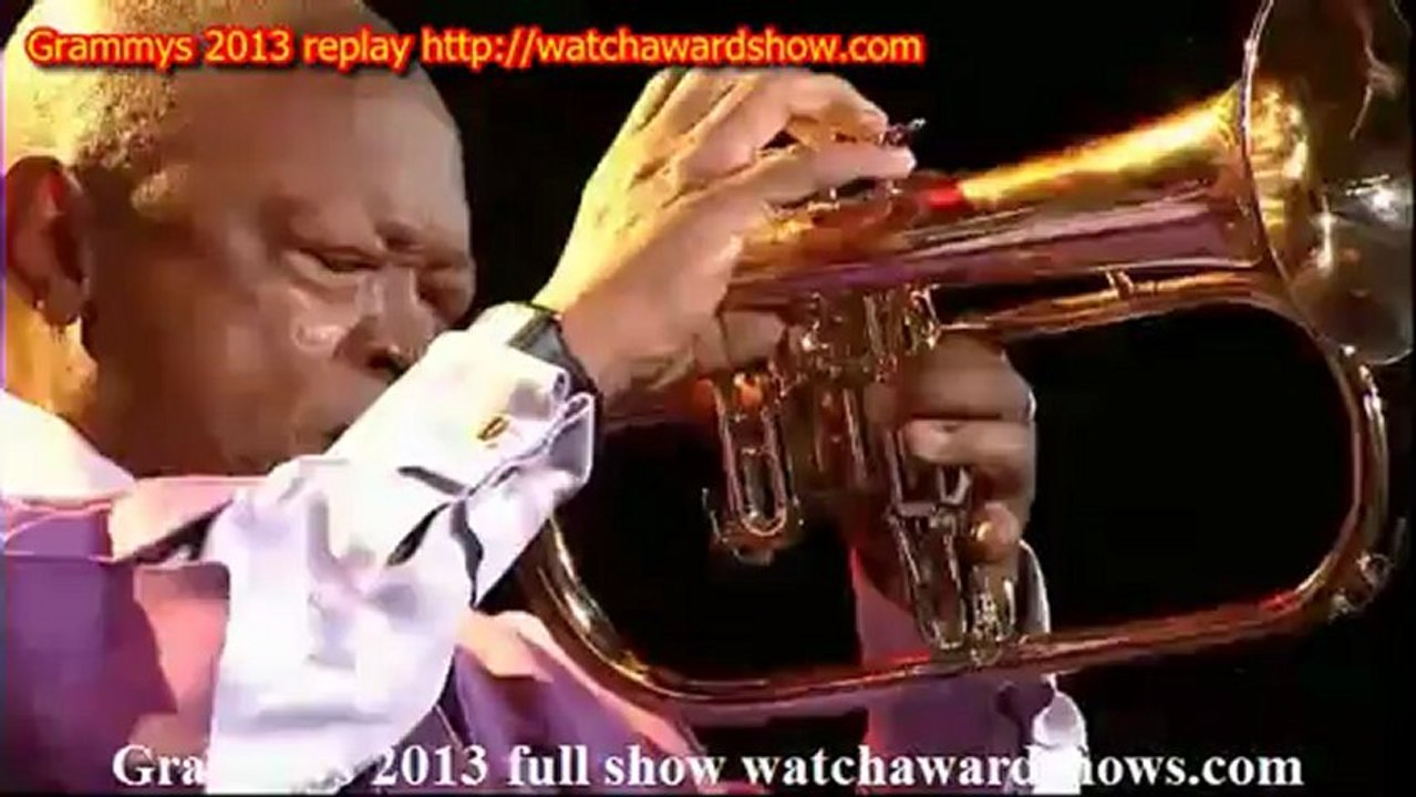 Hugh Masekela performance Grammys 2013