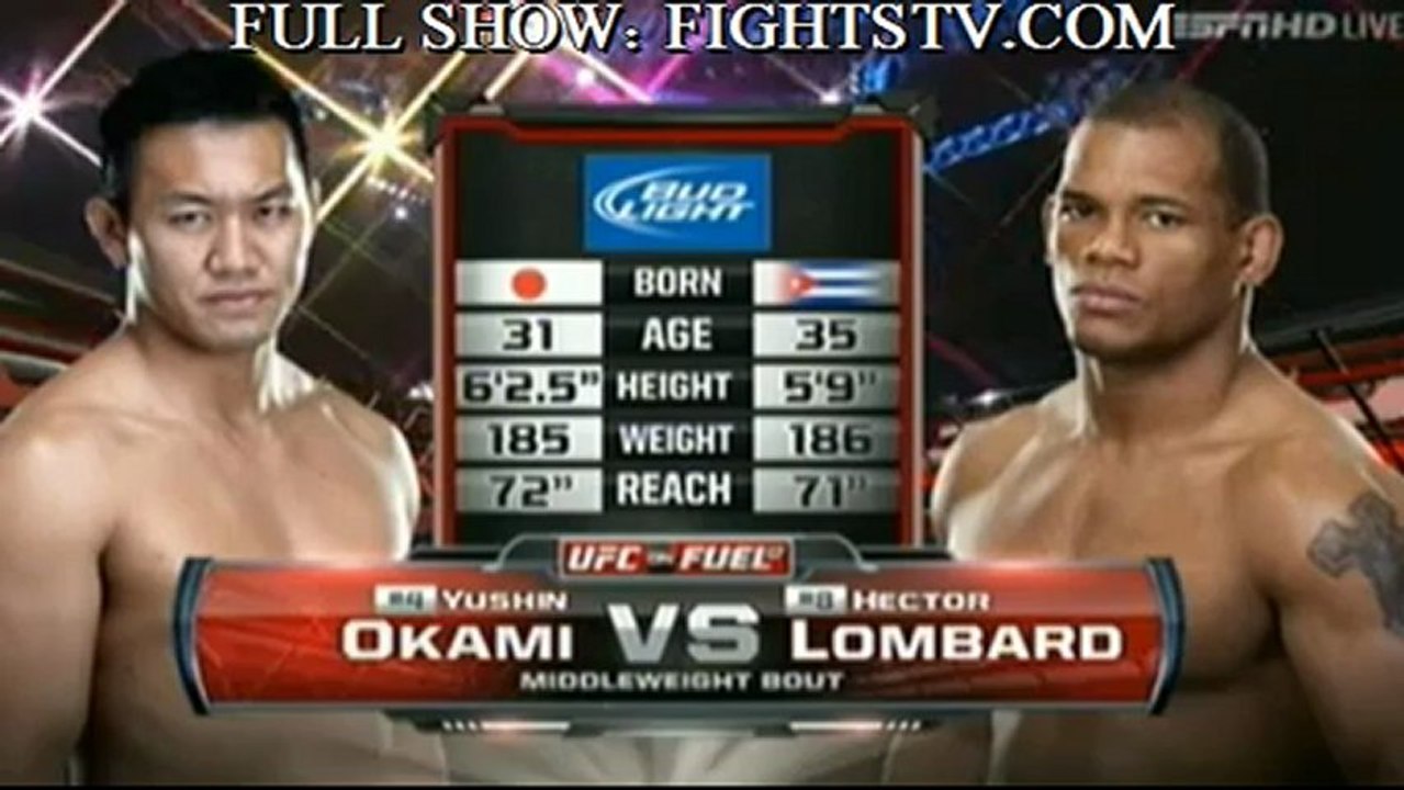 Yushin Okami vs Hector Lombard fight video FUEL 8163