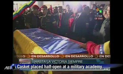 Chavez lies in state in Caracas