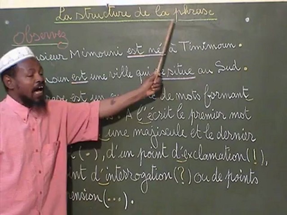 structure de la phrase