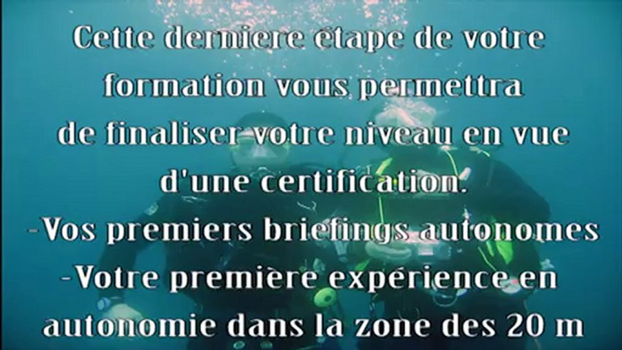 Formation niveau 2 centre de Plongée le Poulpe du Barcares.