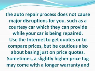 Some Facts About Selecting Car Repair Service