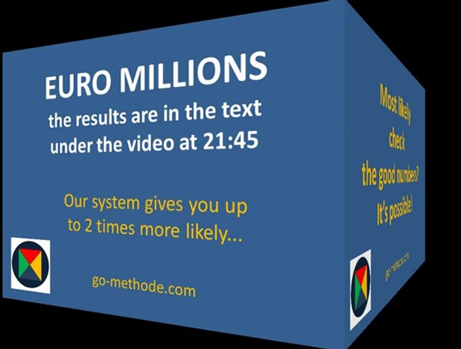 Euro Millions Results and  System 25 for win Euro Millions !