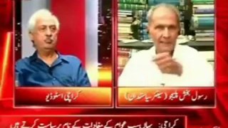Express News Front Line with Kamran Shahid Rasool Bux Palijo talks against  muhajir