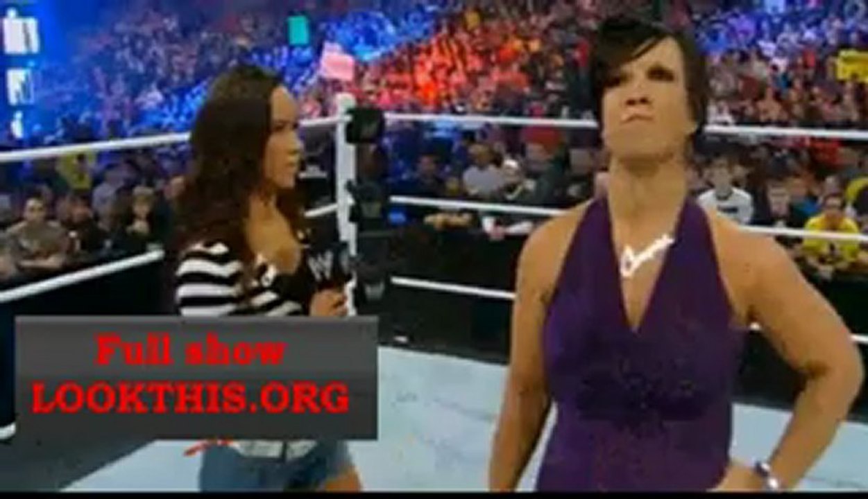 Survivor Series 2012 AJ Lee makes fun of Vicky Gueerro
