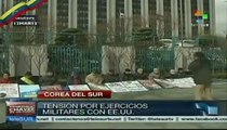 Surcoreanos rechazan maniobras militares conjuntas