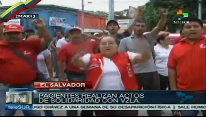 Salvadoreños expresan gratitud con Hugo Chávez