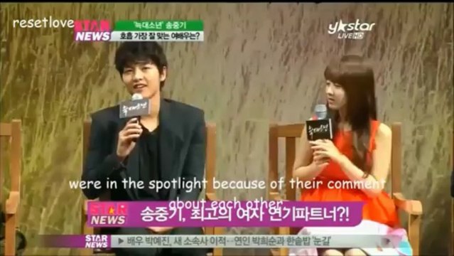 Song Joong Ki & Park Bo Young [Y-STAR Interview] Eng Sub