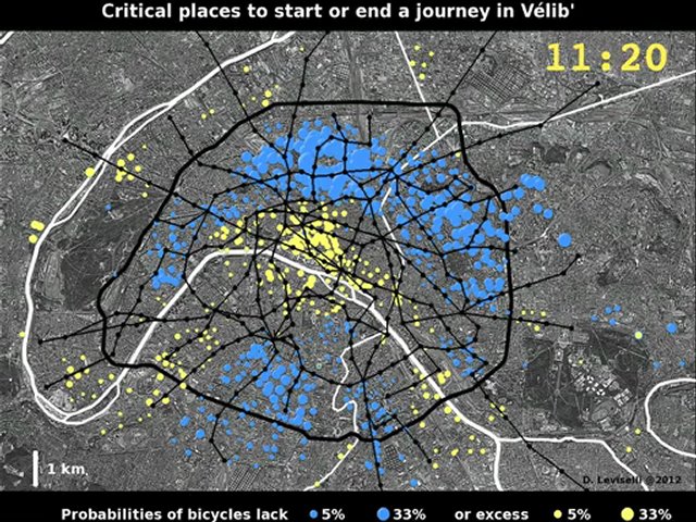 Vélib stations vides stations pleines