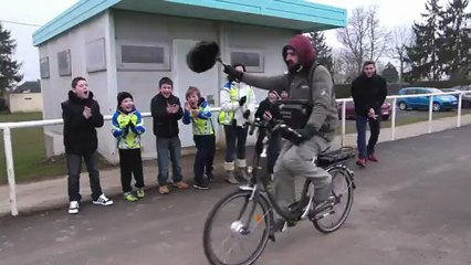 Méru : prise de son avec l'ecole de cyclisme de meru pour le film la Grande Boucle