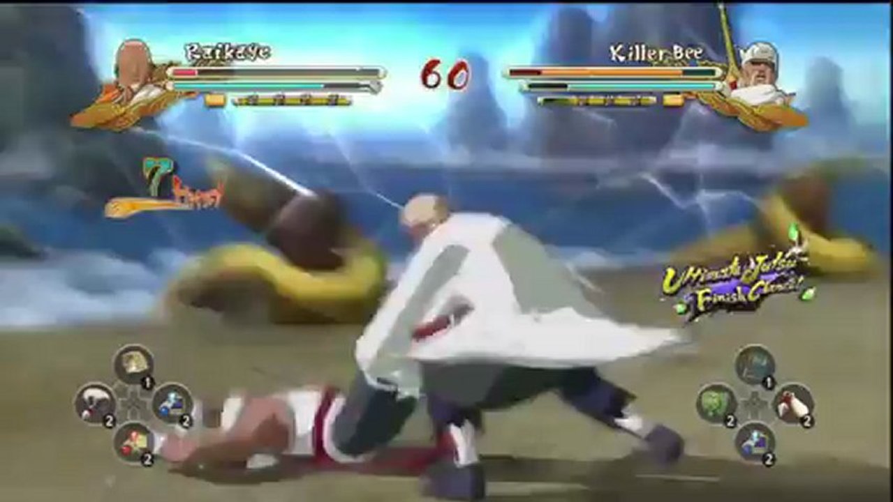 Naruto Shippuden : Ultimate Ninja Storm 3 (PS3) - Gameplay de Killer Bee