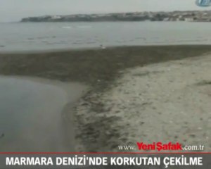 Marmara Denizi'nde korkutan çekilme