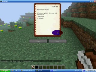 minecraft cehennem kapısı yapma ve kitap yazma