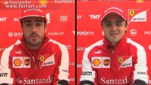 Autosital - Interview croisée Fernando Alonso - Felipe Massa
