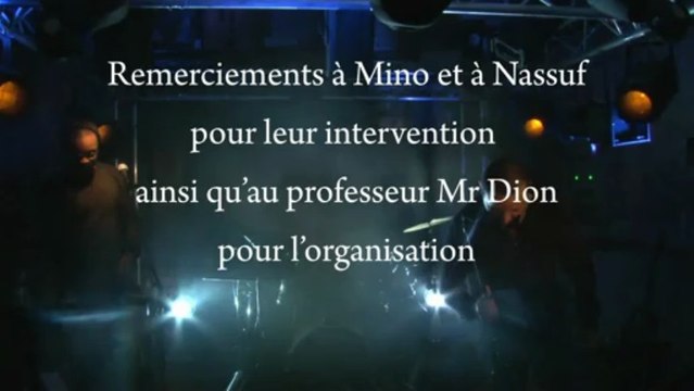 Cruelle de Mino (extrait du concert de Mino filmé,éclairé et sonorisé par la section AVP du Lycée R. Schuman d'Avignon)
