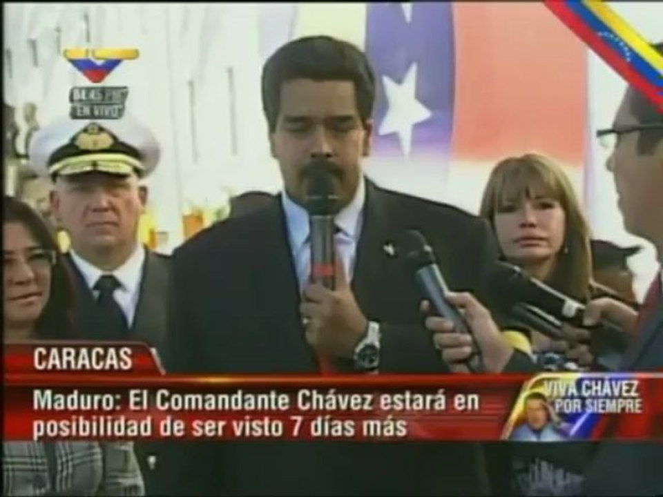Cuerpo del presidente Chávez será embalsamado, velado por siete días más y trasladado al Museo Histórico Militar