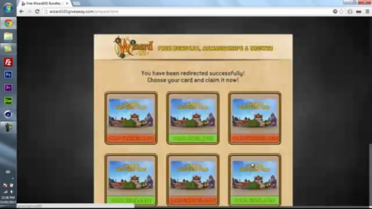 How to get Free Wizard101 Card Codes Crowns/Bundles/Membership [March