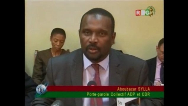 JT RTG DU 07.03.2013 Le Premier ministre guinéen Mohamed Saïd Fofana rencontre les représentants de l'ADP-COLLECTIF-CDR, et la mouvance