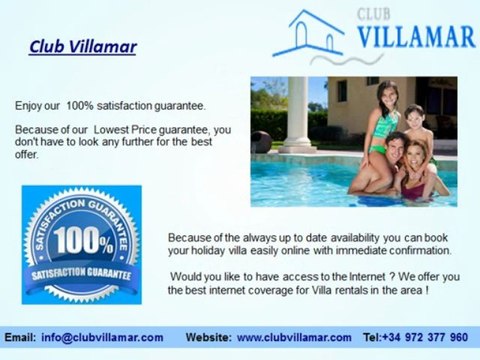 Club Villamar- Rent a villa in Spain