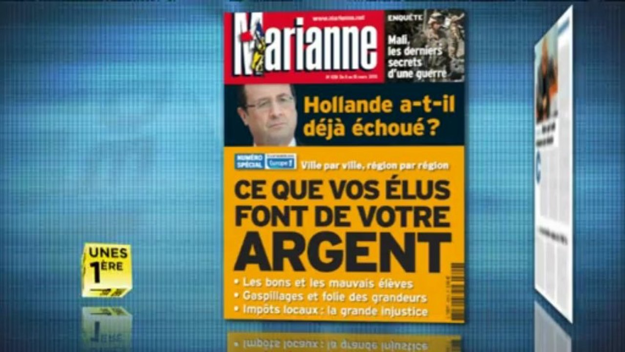 Revue de presse Unes 1ère - 08 mars 2013