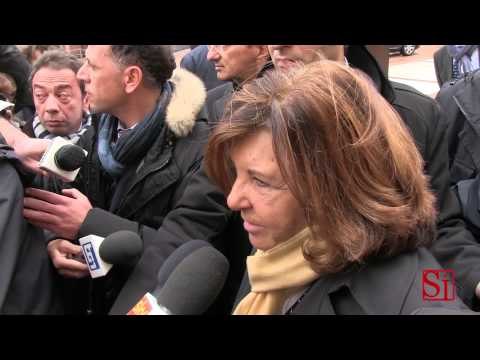 Napoli - Rogo Città della Scienza. La visita di Severino 2 (06.03.13)