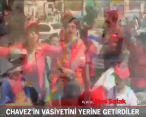 Venezuelalılar Chavez'in vasiyetini yerine getiriyor