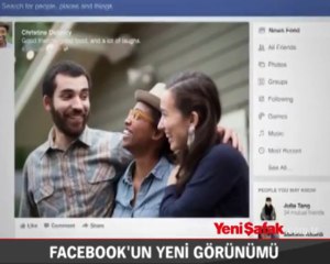 Facebook'un yeni görünümü