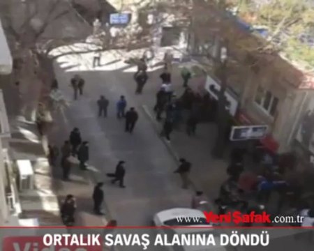 Ortalık savaş alanına döndü