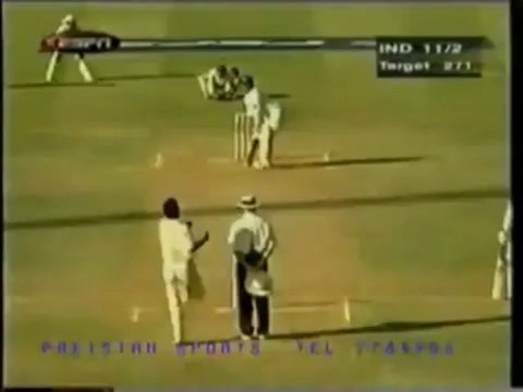 Waqar younis magic ball to sachin tendulkar