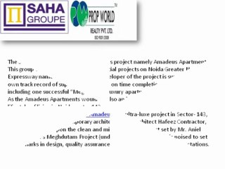 Saha Amadeus 9910006454 Saha Amadeus Noida Saha Amadeus Sector 143 Noida Expressway Saha New LaunchProject In 143