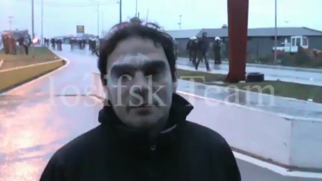 Σκηνές απο την εισβολή των ΜΑΤ , Ιερισσός απόγευμα 07_03_13_2