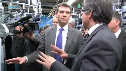 Arnaud Montebourg en visite en Alsace