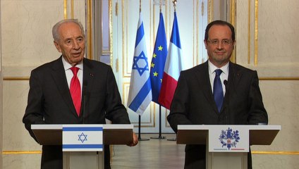 Point de presse avec M. Shimon PERES, président de l’Etat d’Israël